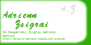 adrienn zsigrai business card